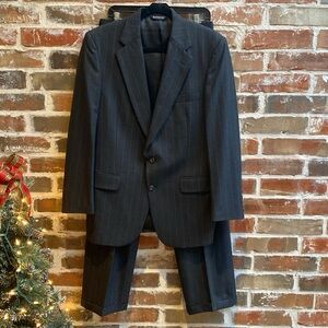 Burberry Pin Stripe Suit from Saks Fifth Avenue 100% Pure Wool